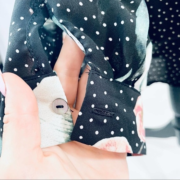 SPENSE Long Sleeve Sheer Floral Blouse Large - Picture 5 of 15